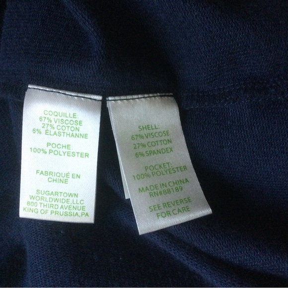 Lilly Pulitzer Navy Tunic Top Size Small - Picture 9 of 10